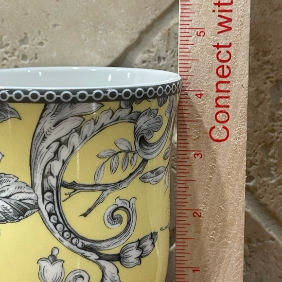 222 Fifth ADELAIDE YELLOW Bird Floral Porcelain Mug - Picture 8 of 9
